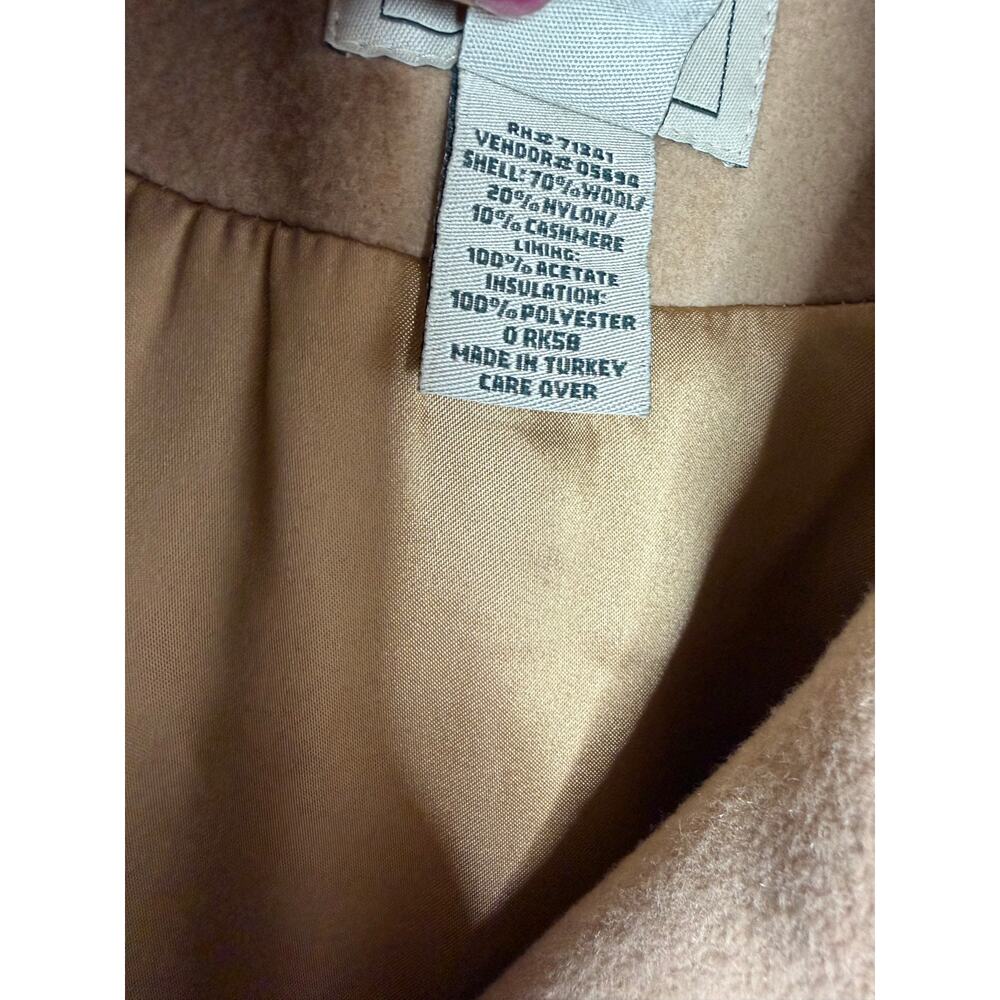L.L Bean Women Wool Cashmere Thinsulate Coat Jacket Tan Women's 6 - Picture 7 of 9